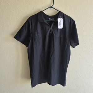 Zyia Mens Ventilation Zipper Polo Size XL